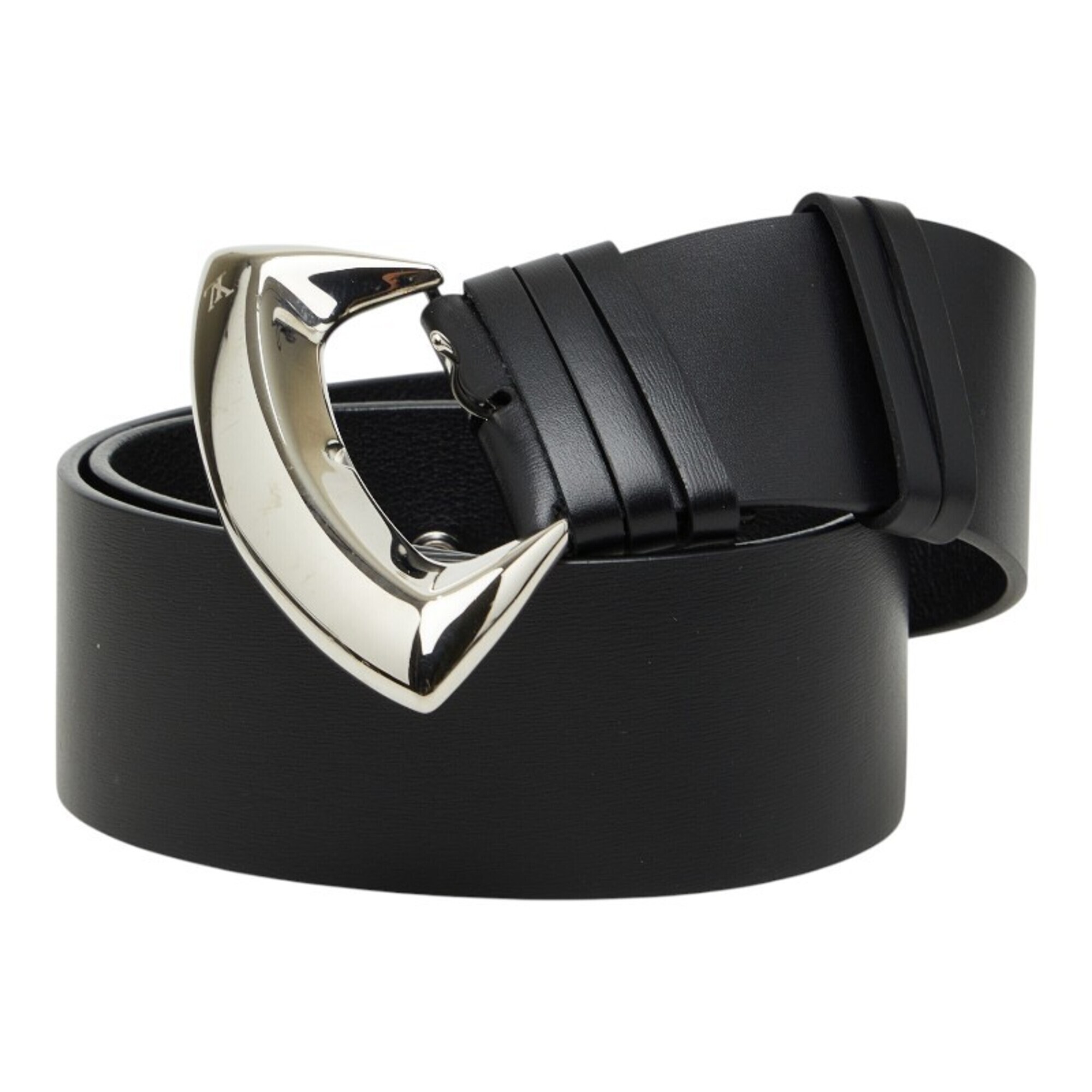 Louis Vuitton Belt, Black Leather, Women's Louis Vuitton